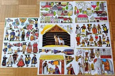 Weihnachtskrippe Papier Pappe