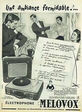 Werbung Advertising 0122 1956 Melovox Elektrophon Melodyne Ambiance Formida
