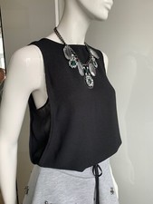Sexy Edel Luxus Set Shirt Trend H&M Gr 34 Neu + Statement Kette