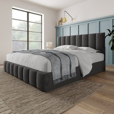 Boxspringbett Leinen