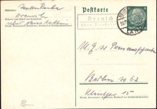 E 1529 Pommern Landpoststempel Drensch über Neustettin