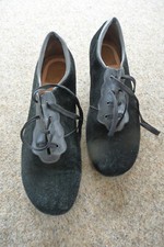 Vabeene DADIS L, Schnür-Halbschuhe, Gr. 43, schwarzes Kalbsleder, Lederdetails