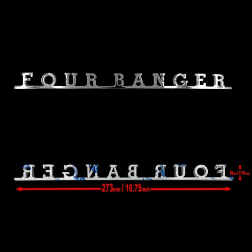 Schriftzug emblem four banger - schriftzug,