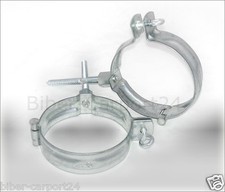 Schelle mit Gewindemuffe, Rohrschelle Fallrohrschelle Fallrohrhalter Ablauf Rohr