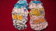 8x Stoffwindeln Bambino Mio "All-in-Two", Größe 1, bunt, wie neu