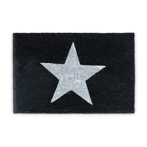 Fußmatte kokos stern schwarz