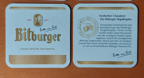 Bierdeckel bitburger - 1,