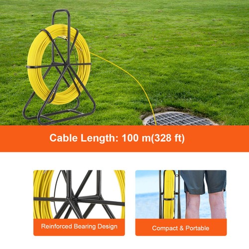 Fiberglas kabel rad - fiberglas, 100m
