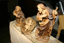 Krippenfiguren - Hl. Familie Maria Josef und Jesuskind aus der Serie 18cm Höhe