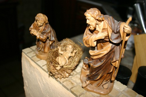 Krippenfiguren familie - hl.,