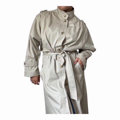 Vintage trenchcoat maxi beige - vintage,