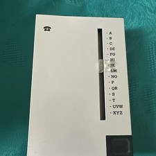 Altes Adresse Telefonregister Vintage A -Z. Metall Unbenutzter Artikel