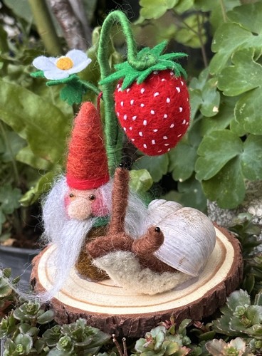 Wichtel mit schneckenfreund - wichtel,