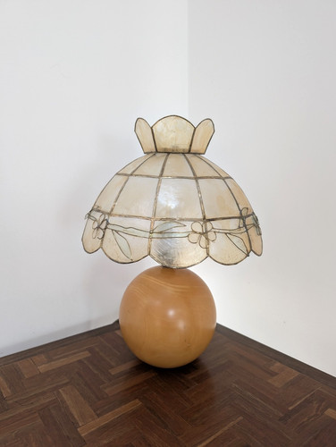 Vintage tischlampe rund - vintage,