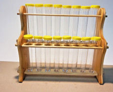 1x Reagenzglasständer, 16x