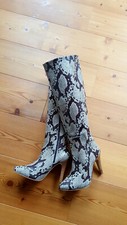 Apart Damen PYTHON High Heel Stiefel Club Party High Heels SeXy Gr. 36 neu Leder