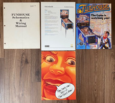 Williams Fun House Schematics + 2 Flyer US D+ Kurzbeschreibung / Flipper Pinball