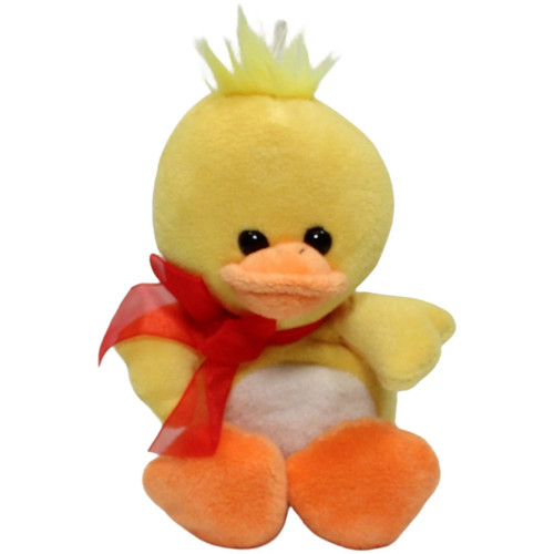 Gelbe ente mit - mit, roter