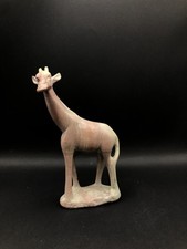 Schöne Speckstein Figur Giraffe Handgemacht Unikat Rosa 16,5cm