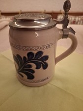 Bierkrug EKU Kulmbacher Pils Keramikkrug Humpen 0,5 L mit Zinndeckel