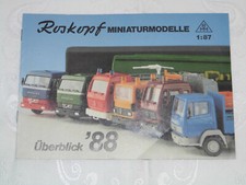 Überblick 1988,RMM,Roskopf,Modellautos,Modelleisenbahn,LKW,Feuerwehr,Flugzeug,H0