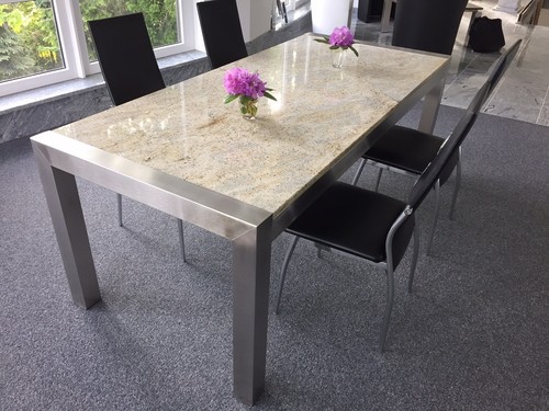 Stabiler edelstahltisch - stabiler,