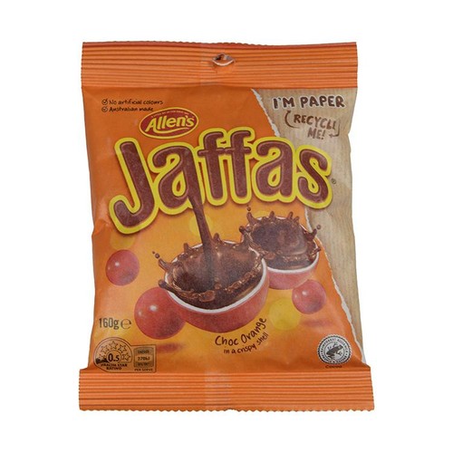Allen jaffas choc orange - choc,