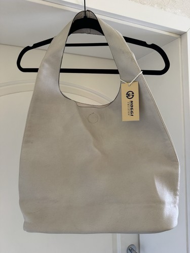 Naturfarbene ledertasche aus - naturfarbene,
