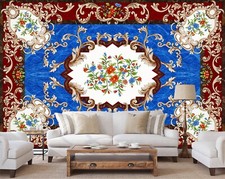 3D Blume Muster Q9147 Tapete Wandgemälde Fototapete Selbstklebend Kay