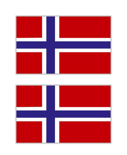 Aufkleber sticker norwegen - 2x,