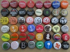 48 verschiedene Kronkorken von Sanbitter, Bens, Bluna, usw. ......Sammler