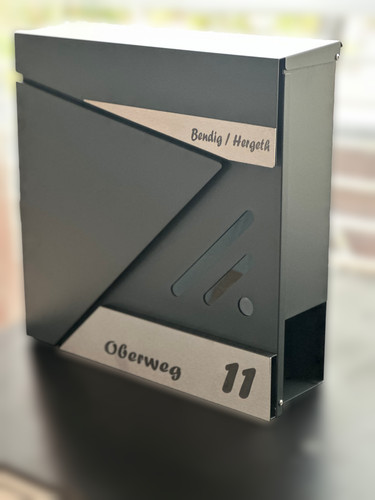 Moderner briefkasten anthrazit - moderner,