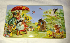 Flache Blechdose leer Ostern Heidel leer