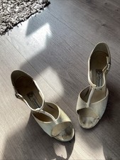 Tanzschuhe Diamant Gr. 5, Cremefarben, 5 Cm Absatz