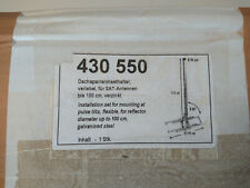 Dachsparrenmasthalter 430 550 variabel für SAT-Antennen bis 100cm verzinkt