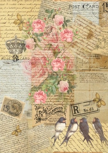 Decoupage serviettentechnik - decoupage,