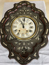 Antike Uhr Wanduhr Ochsenauge riesig ca. 65 x 49cm