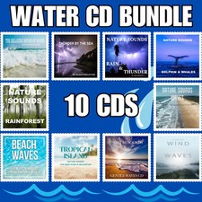 Sound Effects CD Water Bundle x10 CDS Thunder, Waves, Dolphins, Whales and Rain