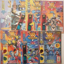 7 x VR Troopers 3 D Comics m. Brillen  Beilage Top Power Rangers