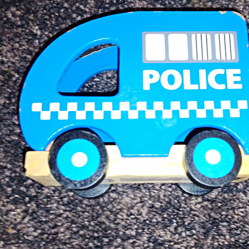 Holz polizei spielzeugauto - polizei,
