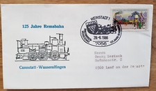 125 Jahre Remsbahn Cannstatt Wasserarlfingen Weinstadt 1986 Sonderstempel