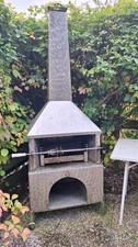 Gartengrill/Kamin Edelstahl Größe 223 x 80  x 46 cm