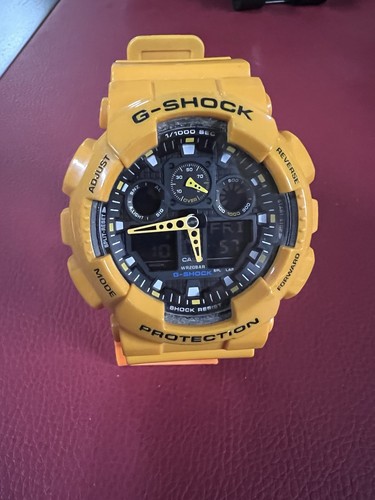 Casio shock 100a gelb - casio, ga-100a