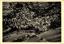 Ak Gnodstadt Marktbreit, Luftaufnahme von  viele Dächer, ländliche... - 11395406