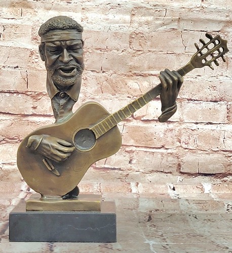 Jazzgitarre spieler bronze - jazzgitarre,