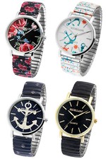 Damenuhr mit Stretcharmband