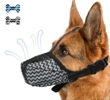 Hundemaulkorb Giftköder-Schutz Maulkorb  Verstellbar, atmungsaktiv reflektierend