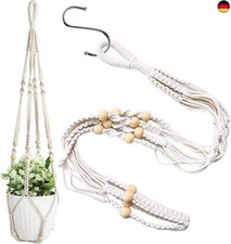 Makramee Blumenampel, Baumwollseil Hängeampel Boho Blumenampeln zum Aufhängen P