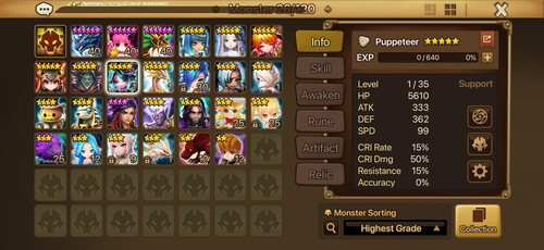Summoners war starter ld5 - eu,