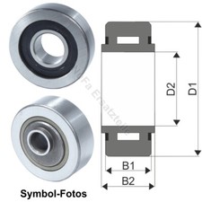 Mastrolle, Stützrolle für Linde E14 E16 E18 E20 BR 335 Gabelstapler (0009249452)